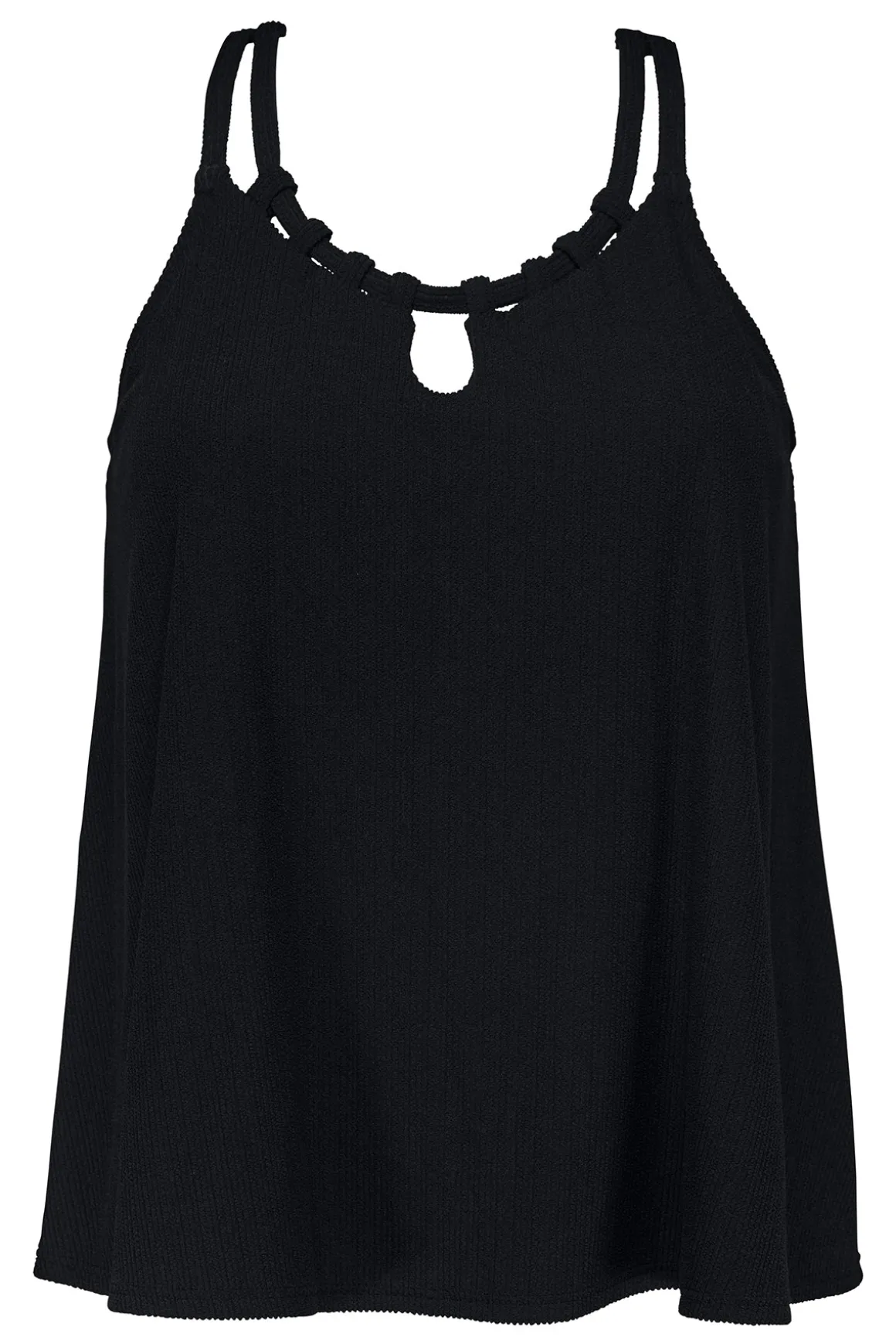 Pacifica Black Sadie Tankini Top