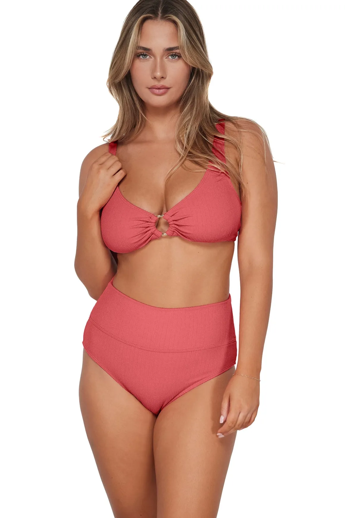 Pacifica Hibiscus Tea Hannah High Waist Bottom