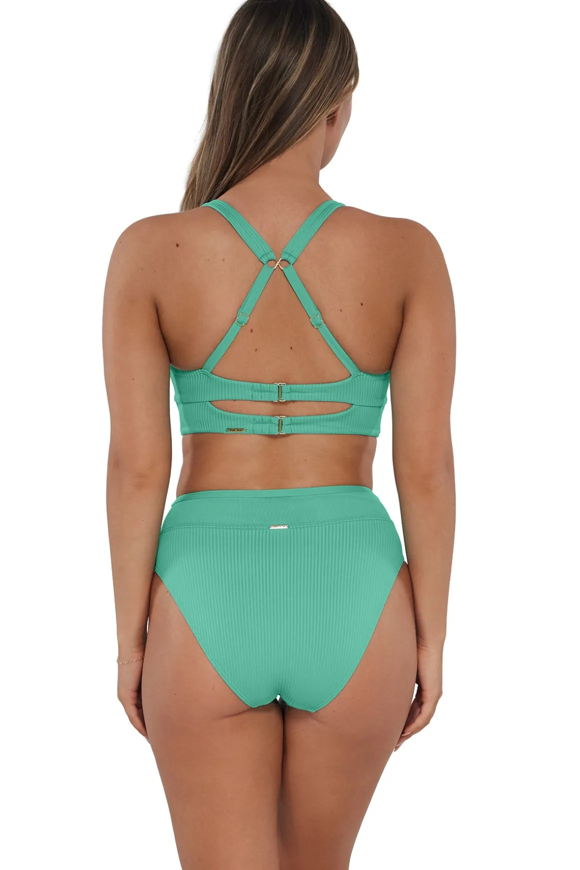 Sunsets Aqua Mist Sandbar Rib Danica Top