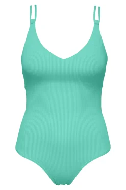 Sunsets Aqua Mist Sandbar Rib Veronica One Piece
