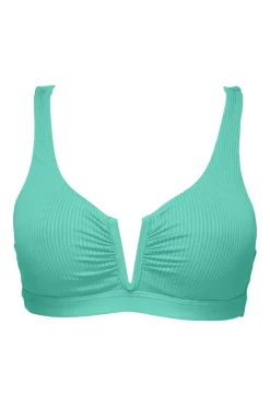 Sunsets Aqua Mist Sandbar Rib Vienna V-Wire Top
