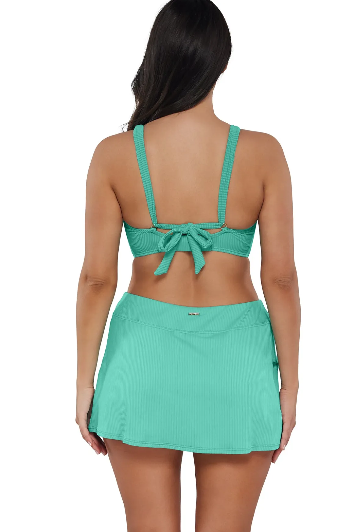 Sunsets Aqua Mist Sandbar Rib Vienna V-Wire Top
