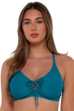 Sunsets Avalon Teal Kauai Keyhole Top