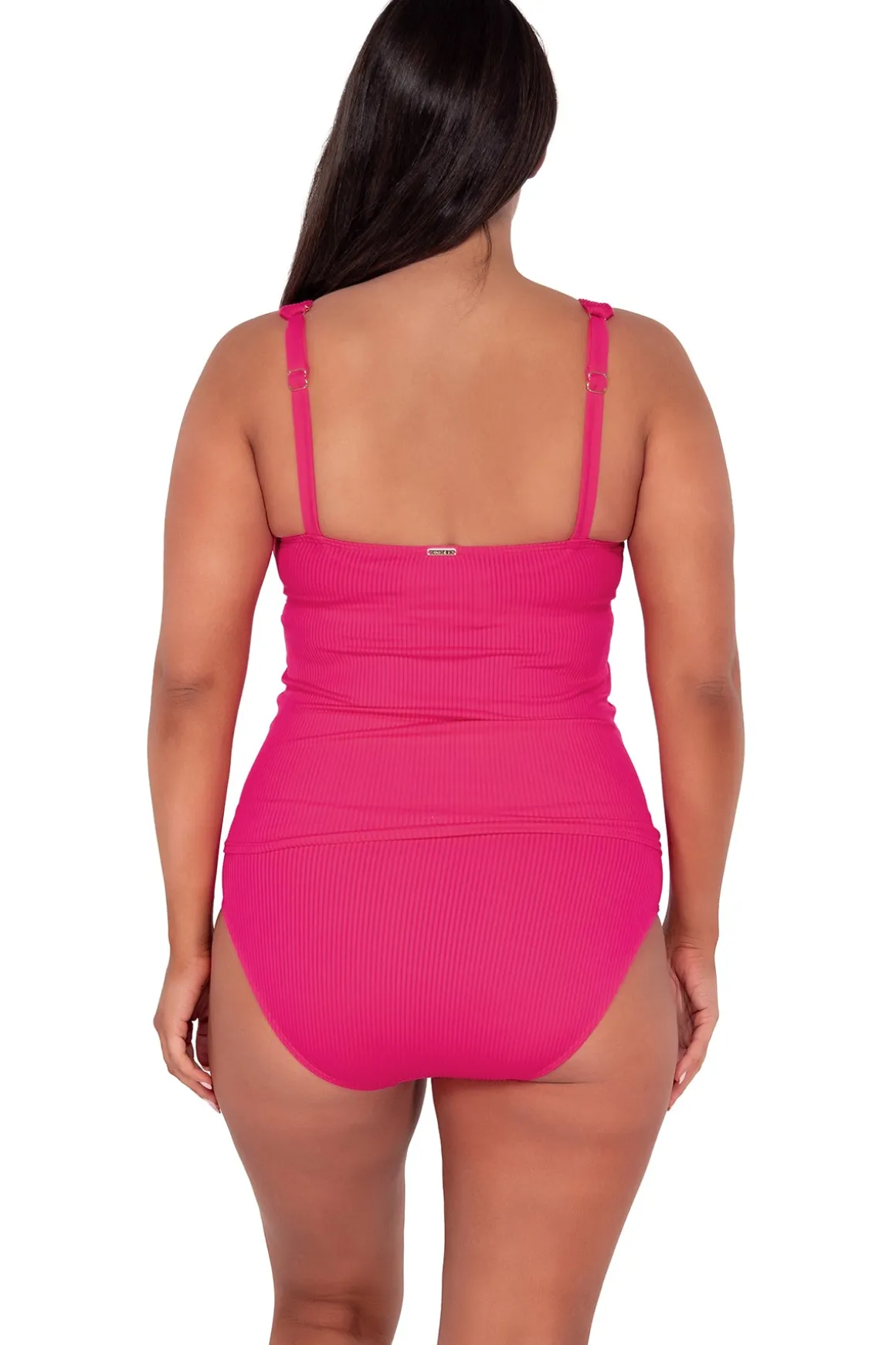 Sunsets Begonia Sandbar Rib Elsie Tankini Top