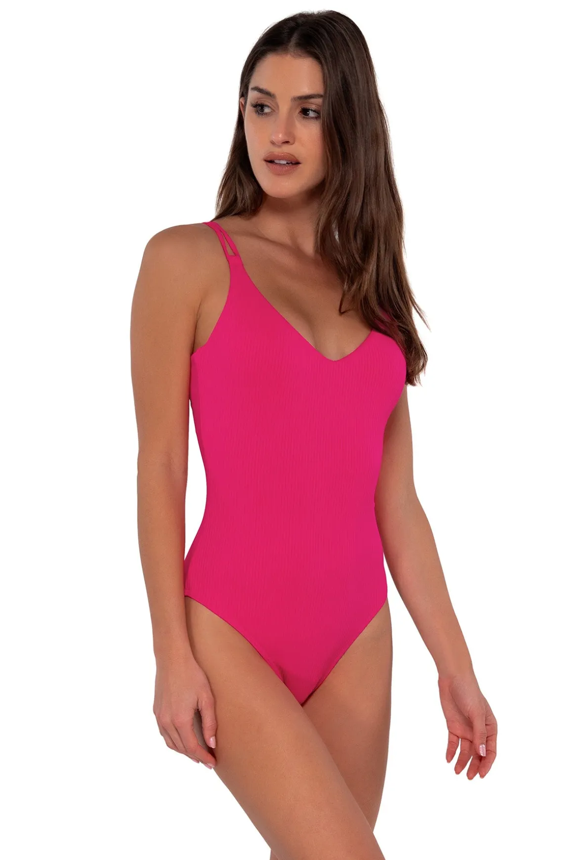 Sunsets Begonia Sandbar Rib Veronica One Piece