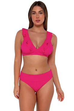 Sunsets Begonia Sandbar Rib Willa Wireless Top