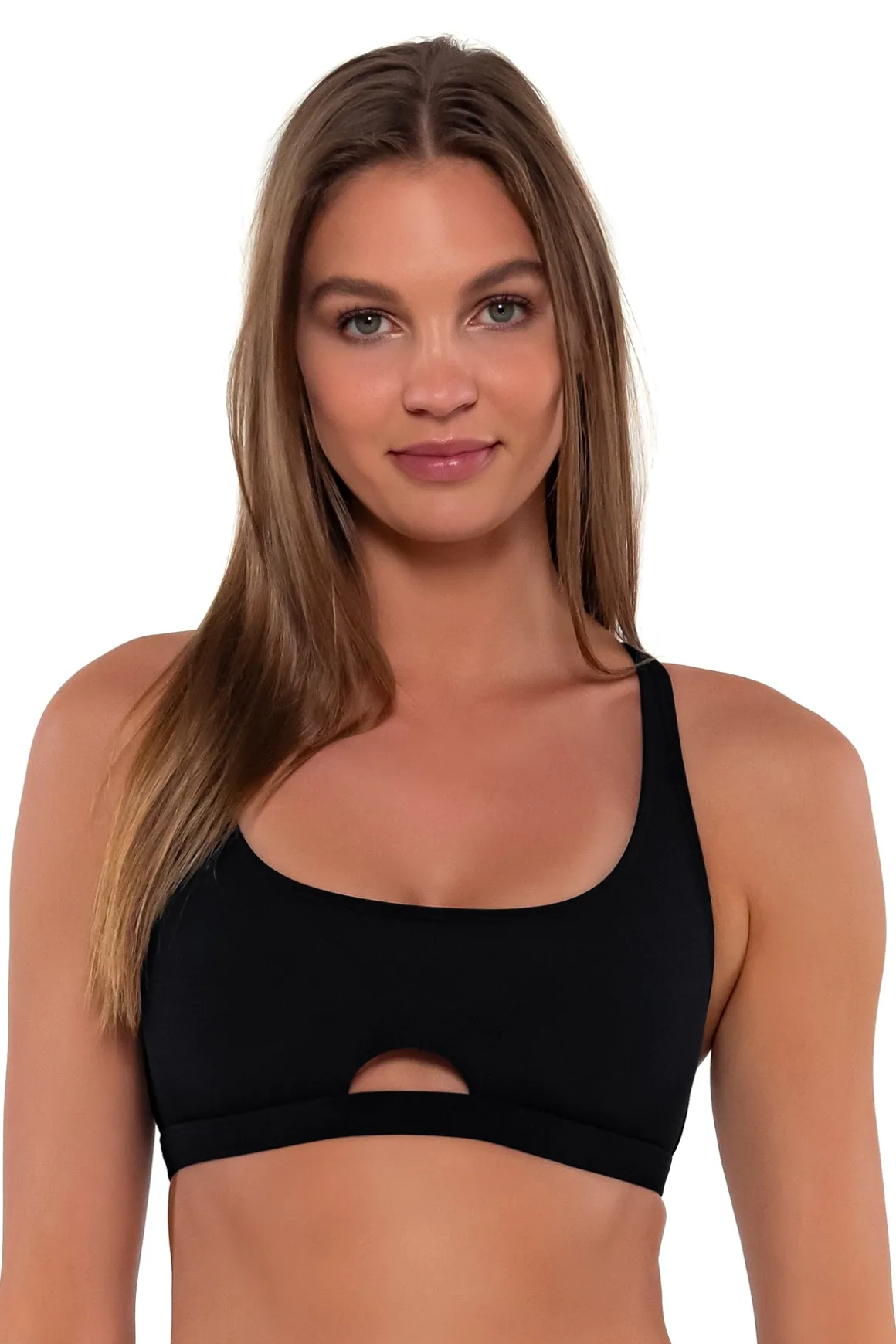 Sunsets Black Brandi Bralette Top