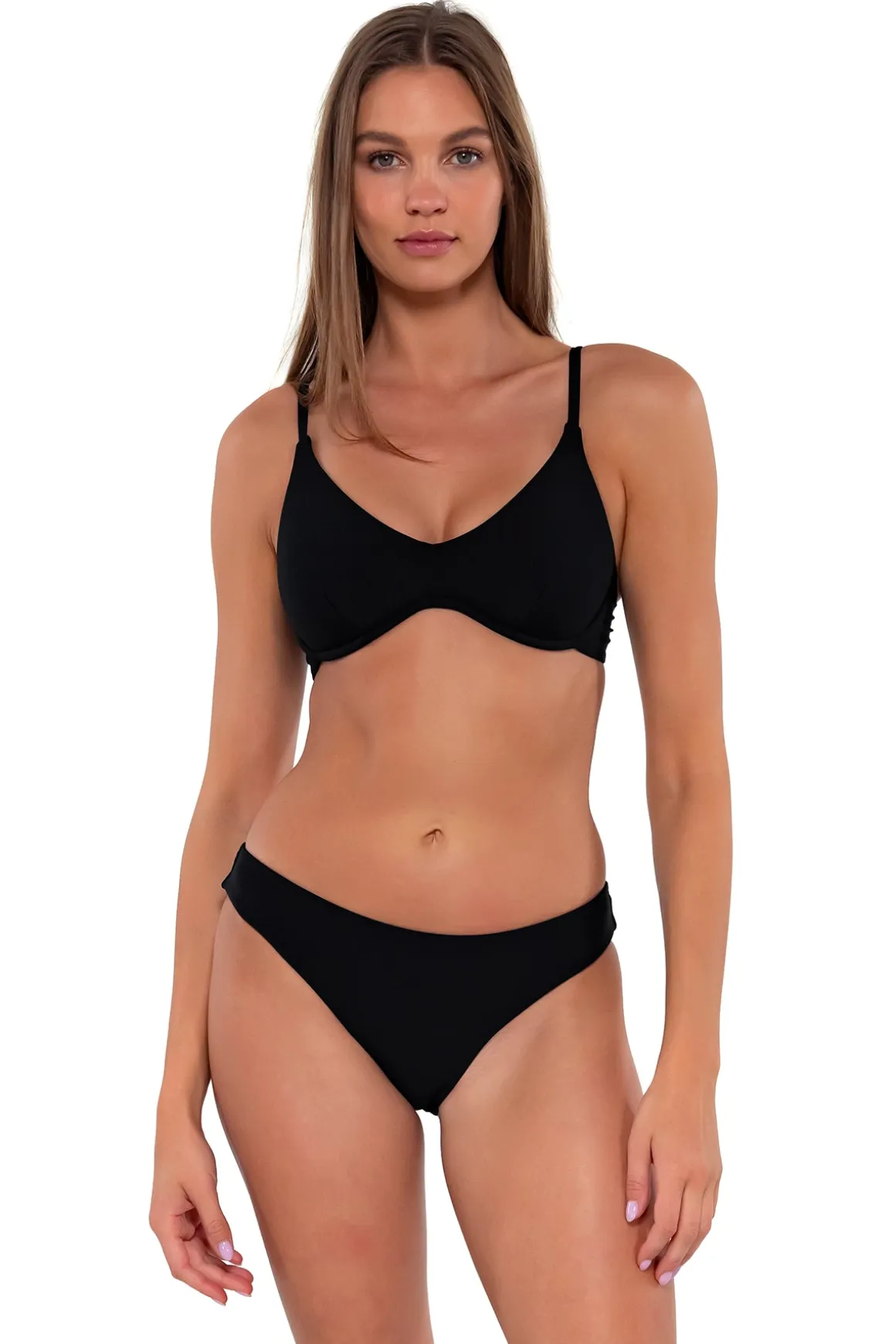 Sunsets Black Collins Hipster Bottom