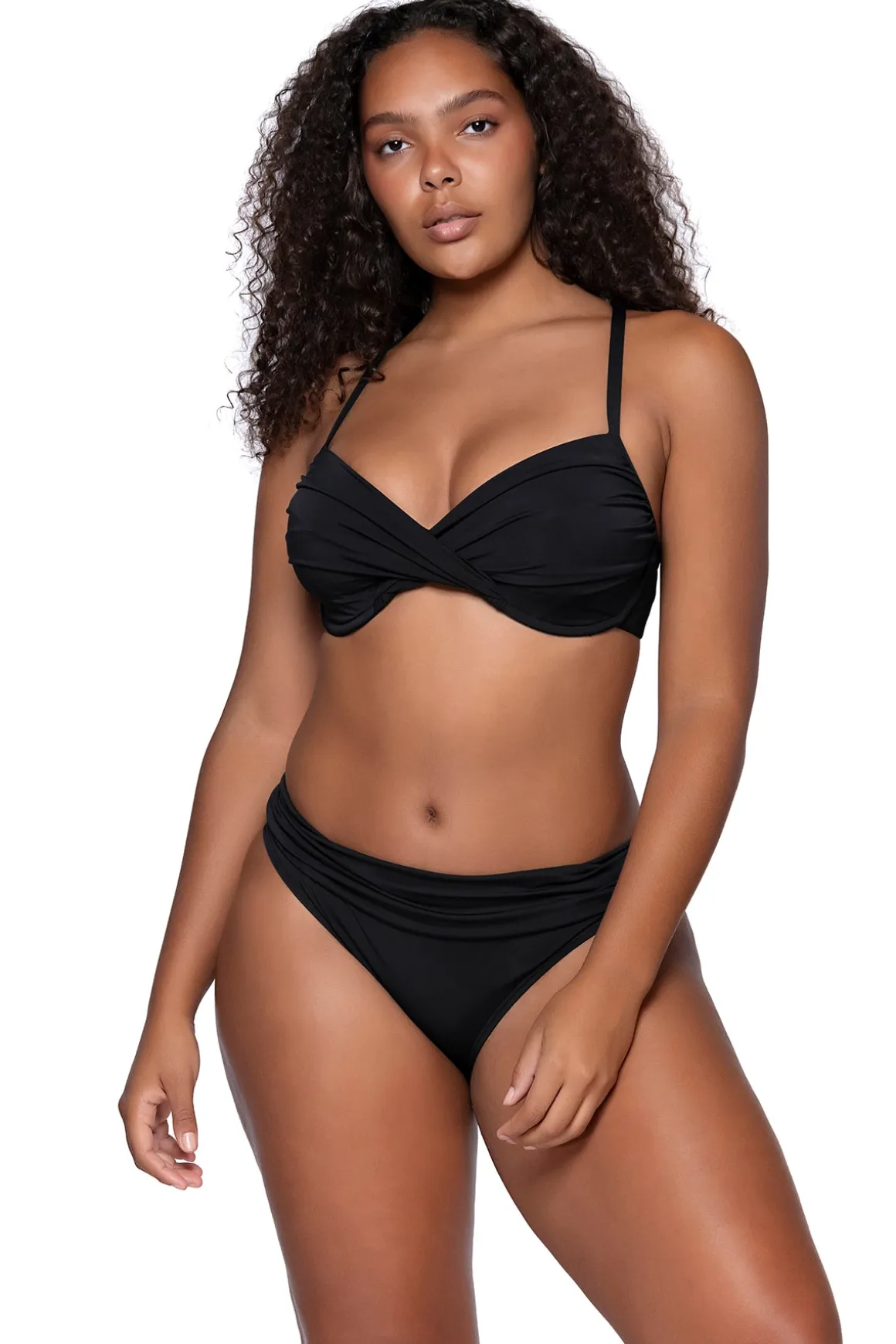 Sunsets Black Crossroads Underwire Top