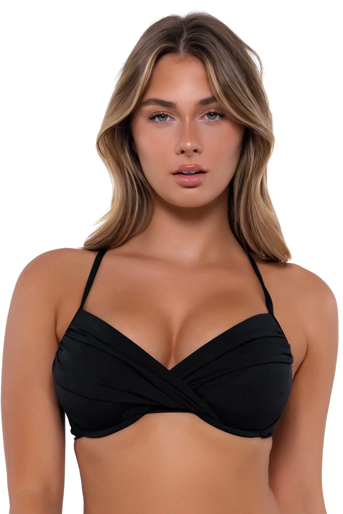 Sunsets Black Crossroads Underwire Top