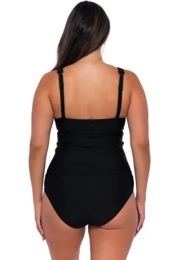 Sunsets Black Elsie Tankini Top