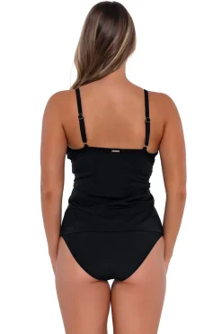 Sunsets Black Forever Tankini Top