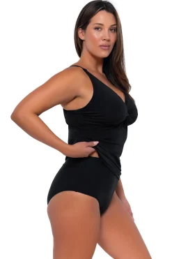 Sunsets Black Forever Tankini Top