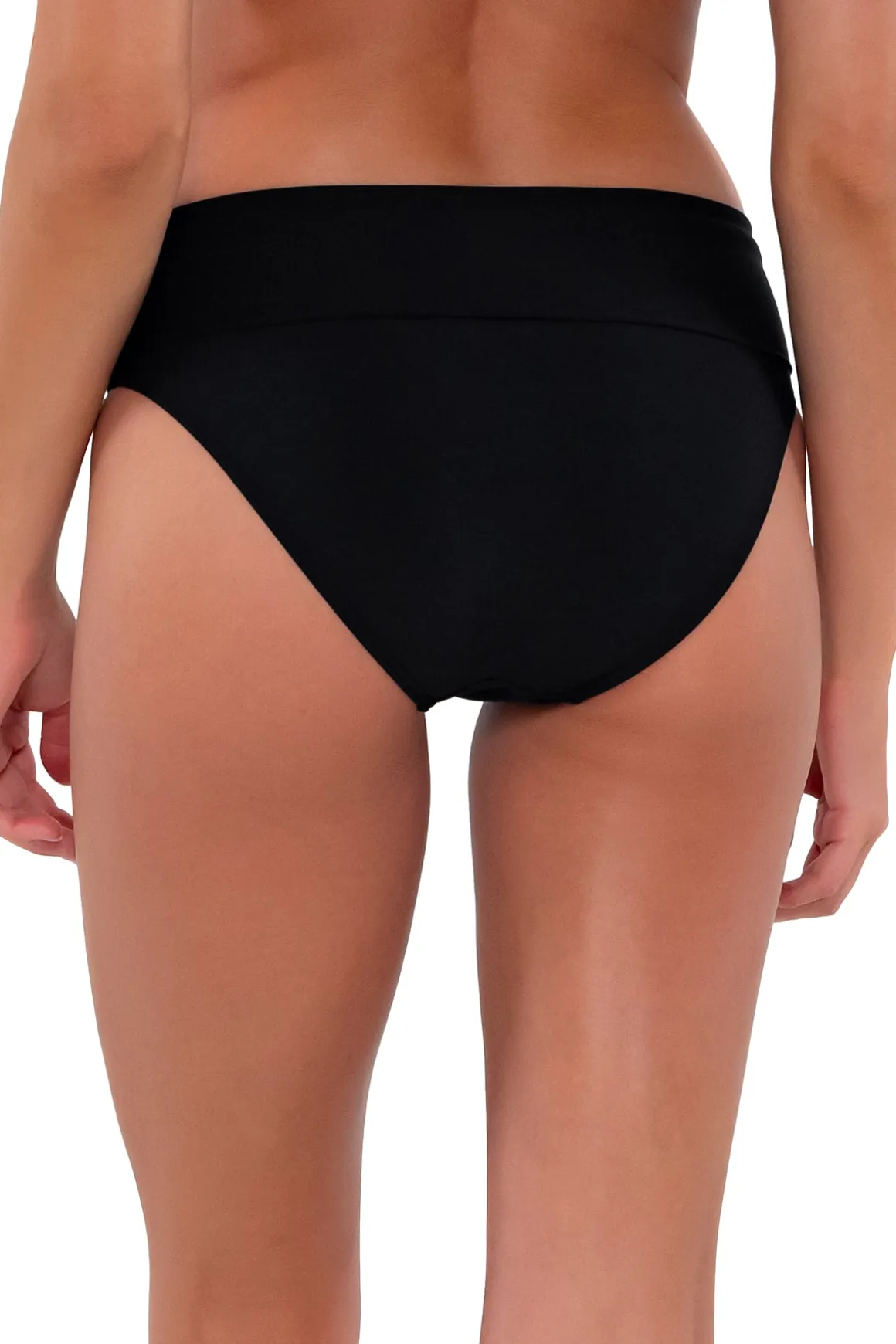 Sunsets Black Hannah High Waist Bottom