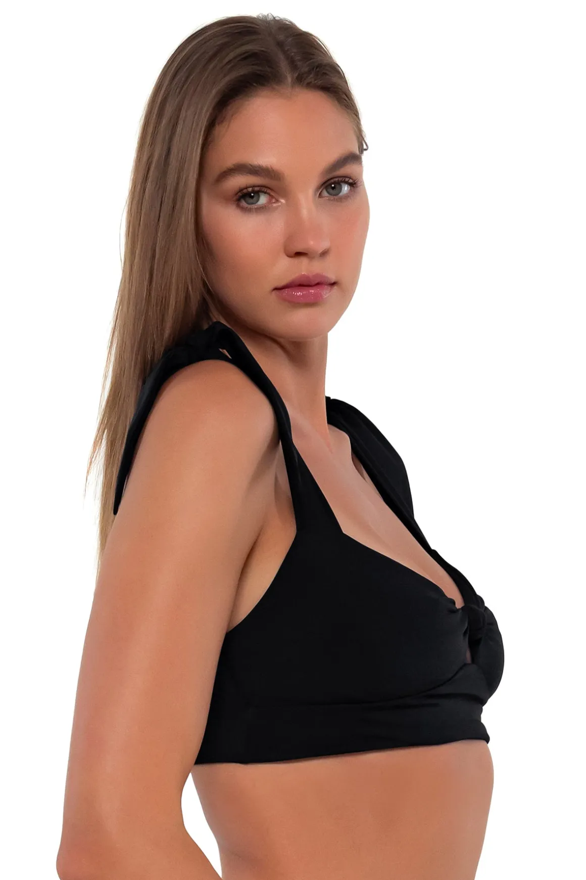 Sunsets Black Lily Top