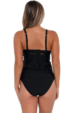 Sunsets Black Maeve Tankini Top