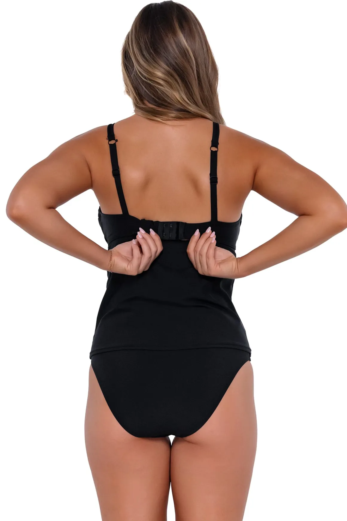 Sunsets Black Maeve Tankini Top