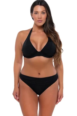 Sunsets Black Muse Halter Top