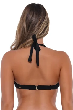 Sunsets Black Muse Halter Top