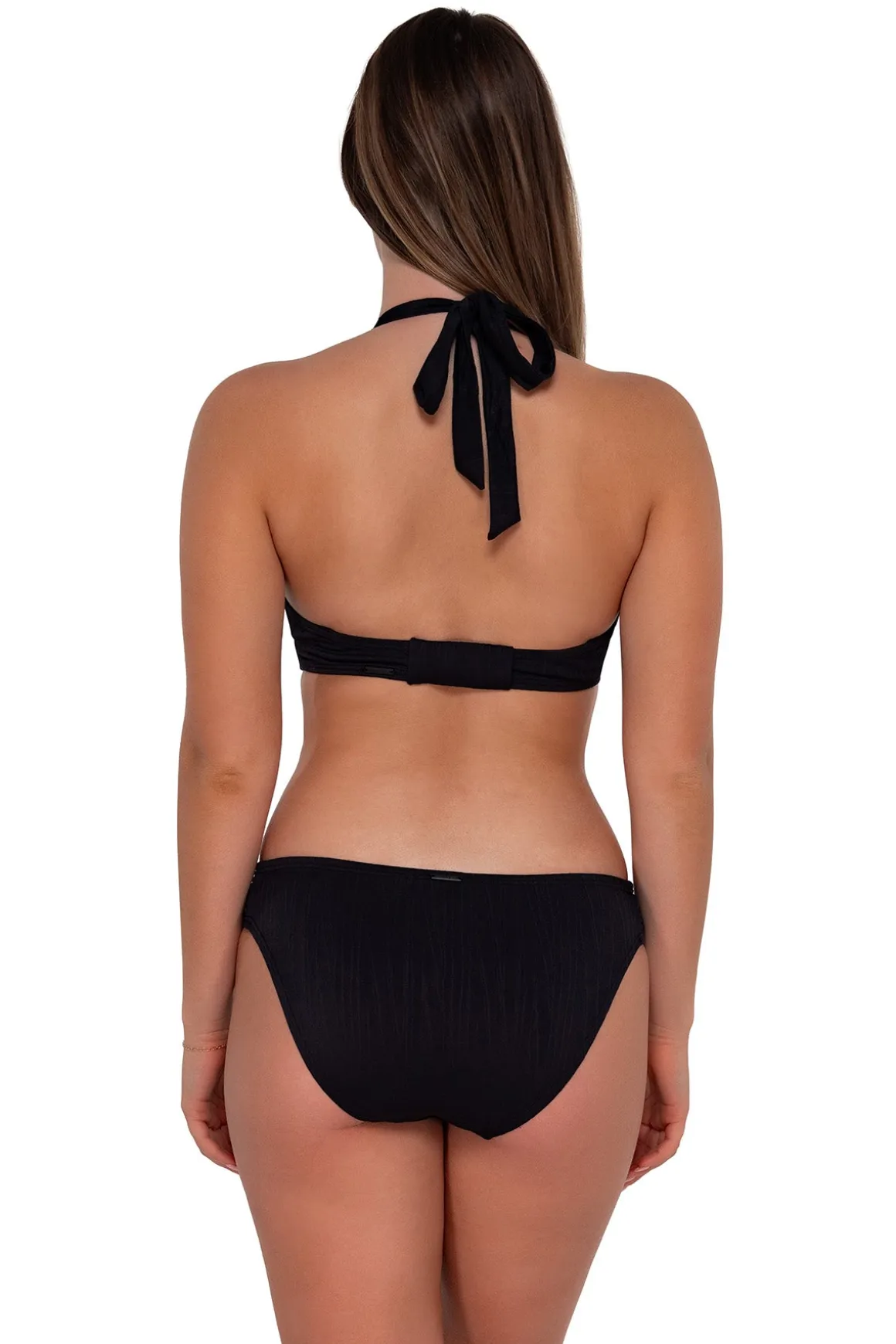 Sunsets Black Seagrass Texture Vienna V-Wire Top