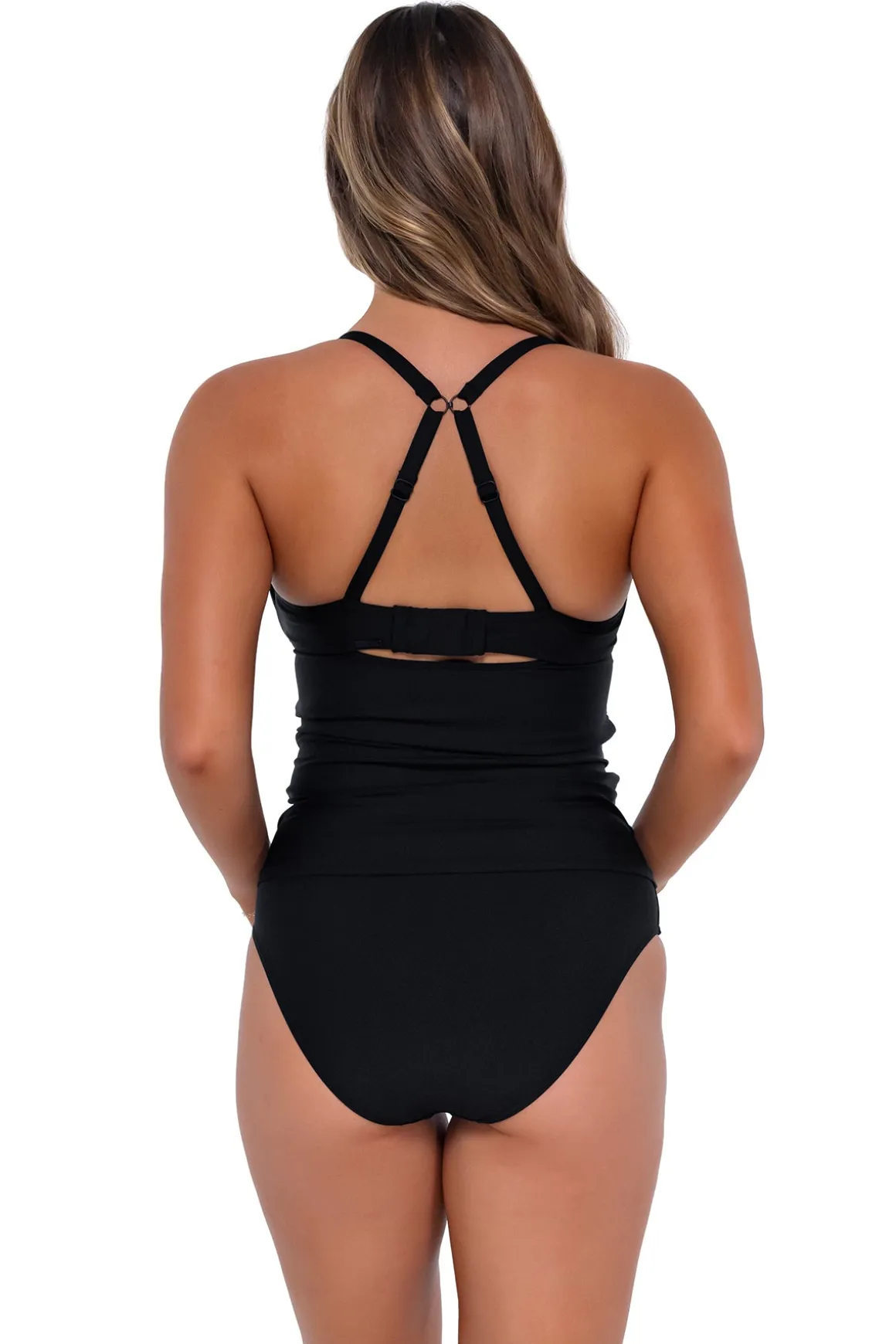 Sunsets Black Serena Tankini Top