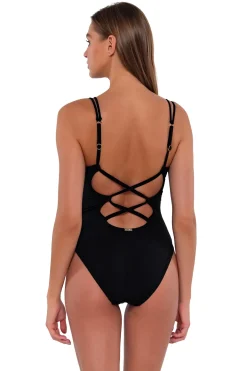 Sunsets Black Veronica One Piece