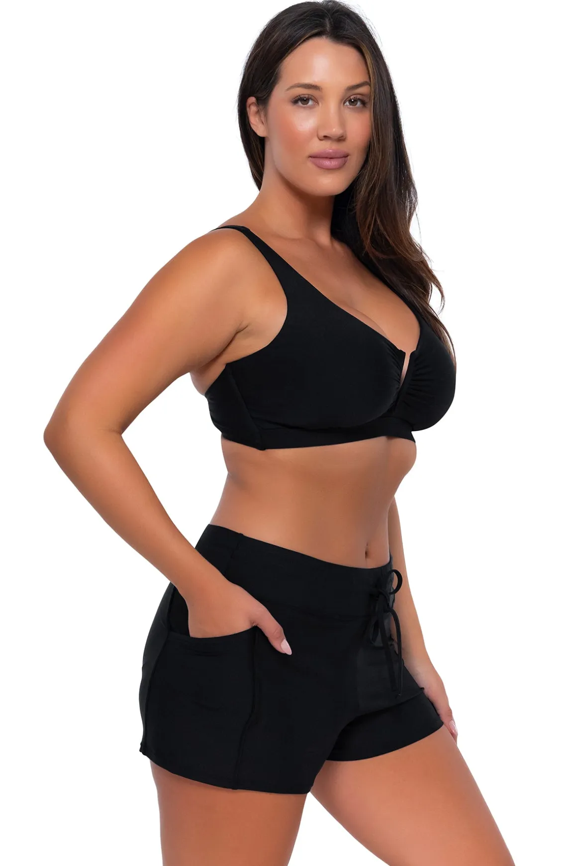 Sunsets Black Vienna V-Wire Top