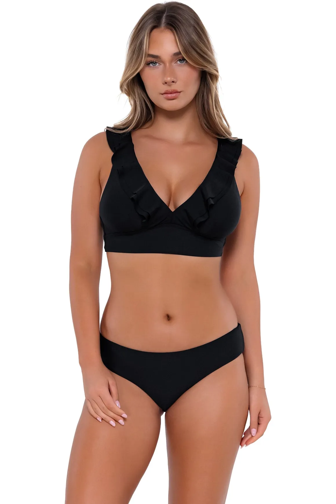 Sunsets Black Willa Wireless Top