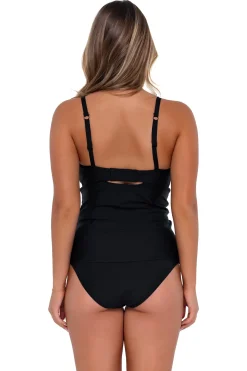 Sunsets Black Zuri V-Wire Tankini Top