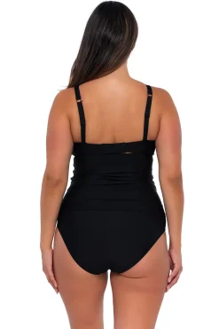 Sunsets Black Zuri V-Wire Tankini Top