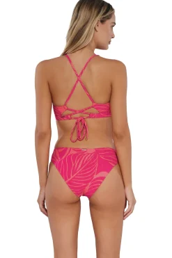 Sunsets Blushing Palms Sandbar Rib Brandi Bralette Top