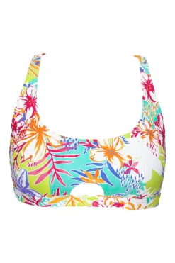 Sunsets Botanical Bliss Sandbar Rib Brandi Bralette Top