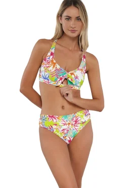 Sunsets Botanical Bliss Sandbar Rib Brandi Bralette Top
