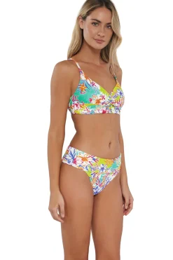 Sunsets Botanical Bliss Sandbar Rib Lyla Bralette Top