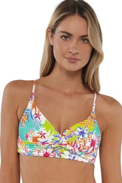 Sunsets Botanical Bliss Sandbar Rib Lyla Bralette Top