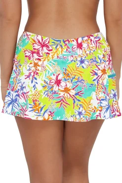Sunsets Botanical Bliss Sandbar Rib Sporty Swim Skirt