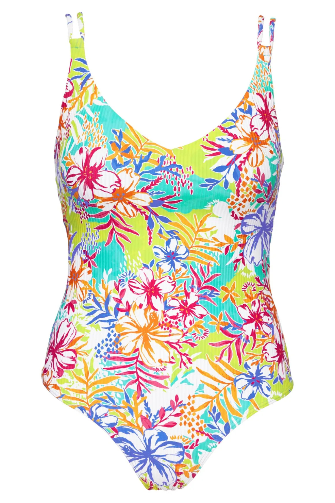 Sunsets Botanical Bliss Sandbar Rib Veronica One Piece