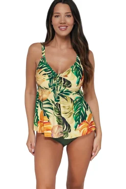 Sunsets Escape Amber Oasis Marin Tankini Top