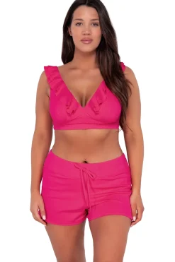 Sunsets Escape Begonia Sandbar Rib Laguna Swim Short