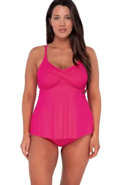 Sunsets Escape Begonia Sandbar Rib Tori Tankini Top