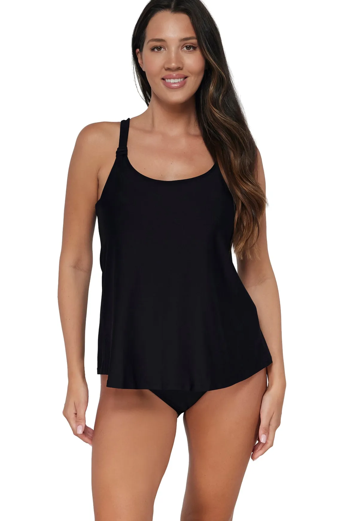 Sunsets Escape Black Jenna Tankini Top