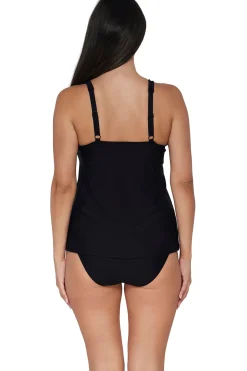 Sunsets Escape Black Jenna Tankini Top