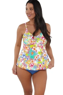 Sunsets Escape Botanical Bliss Sandbar Rib Tori Tankini Top