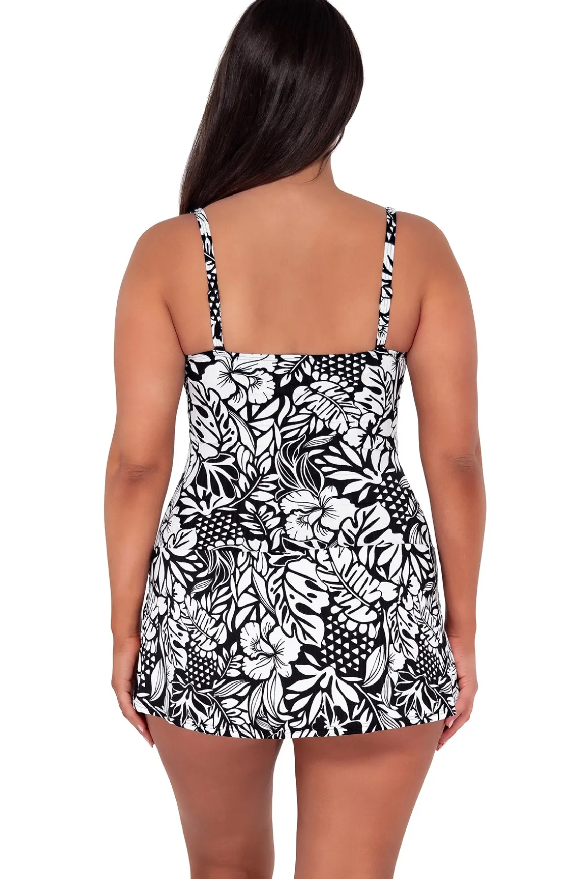 Sunsets Escape Caribbean Seagrass Texture Sienna Swim Dress