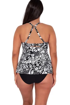 Sunsets Escape Caribbean Seagrass Texture Tori Tankini Top