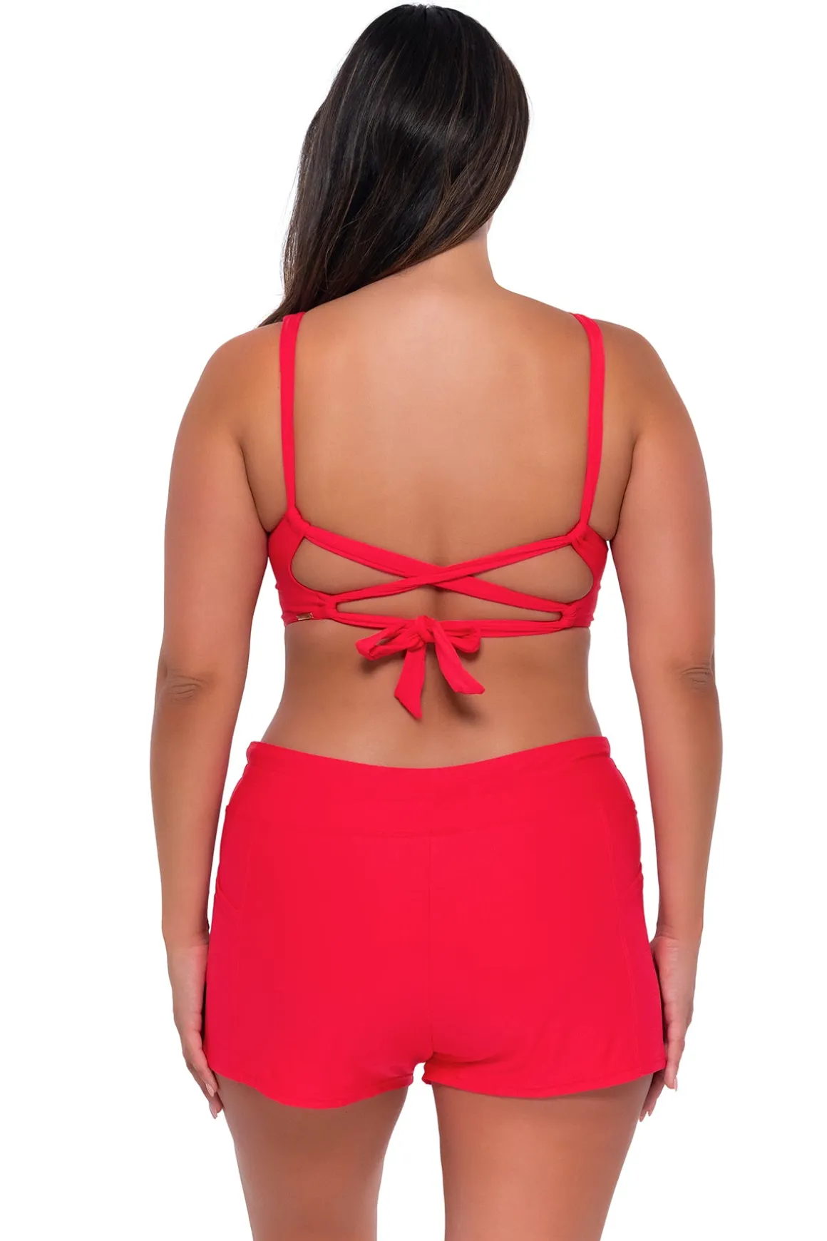Sunsets Escape Geranium Laguna Swim Short