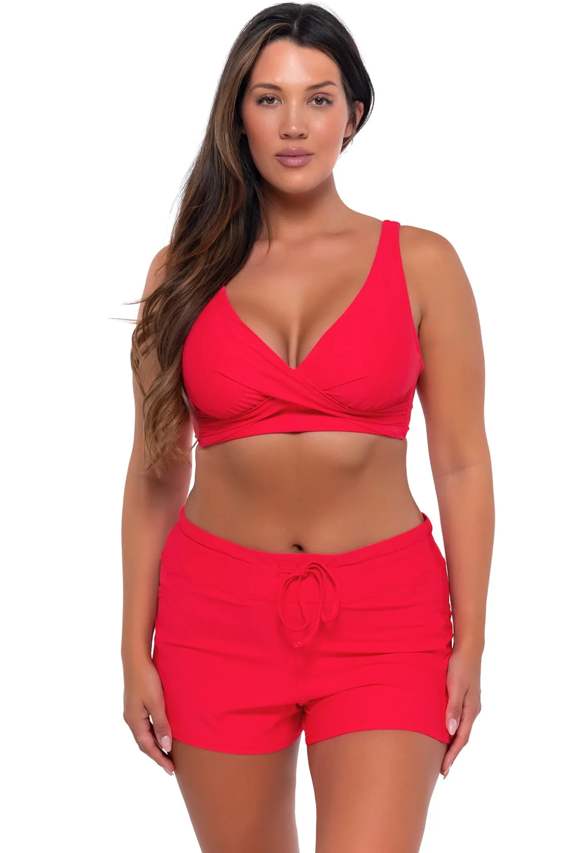 Sunsets Escape Geranium Laguna Swim Short