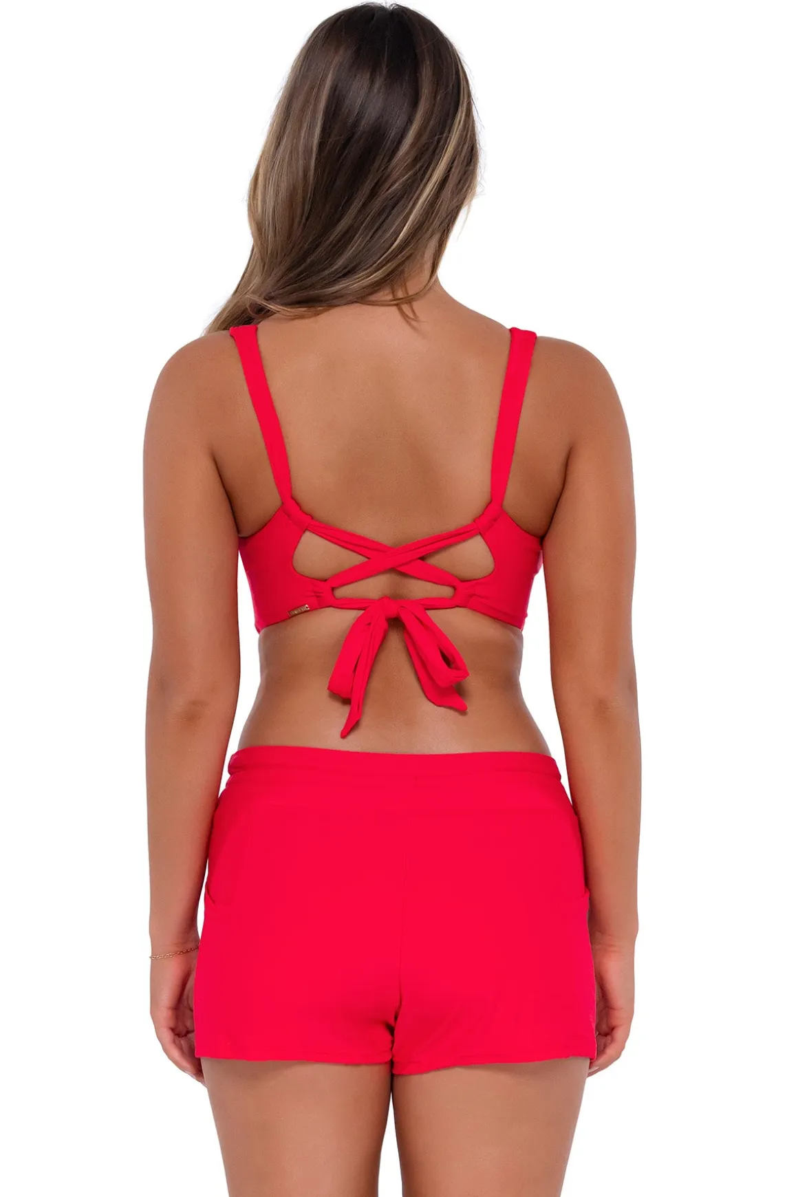 Sunsets Escape Geranium Laguna Swim Short