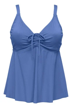 Sunsets Escape Harbor Blue Sandbar Rib Marin Tankini Top