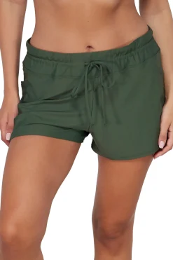 Sunsets Escape Island Green Laguna Swim Short Bottom